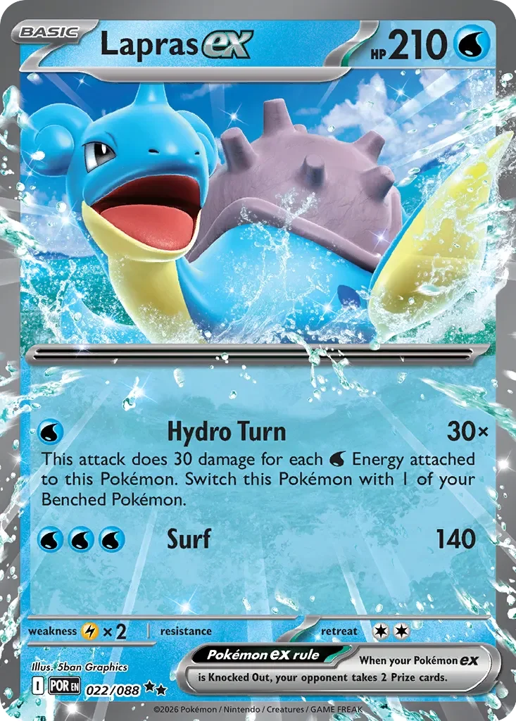Pokémon TCG: Perfect Order — Lapras ex 22/088