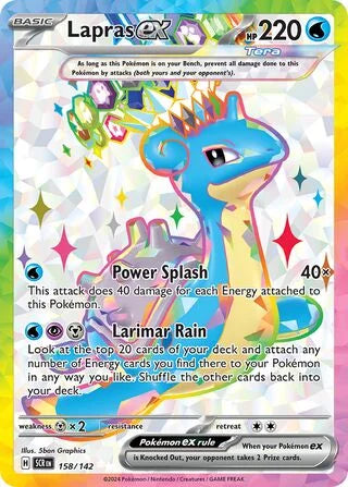 Pokémon TCG: Stellar Crown — Lapras ex 158/142