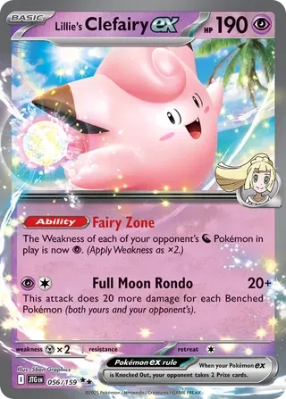 Pokémon TCG: Journey Together — Lillie's Clefairy ex 56/159