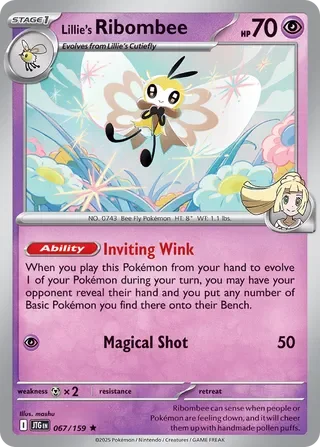Pokémon TCG: Journey Together — Lillie's Ribombee 67/159