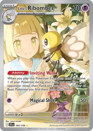 Pokémon TCG: Journey Together — Lillie's Ribombee 164/159