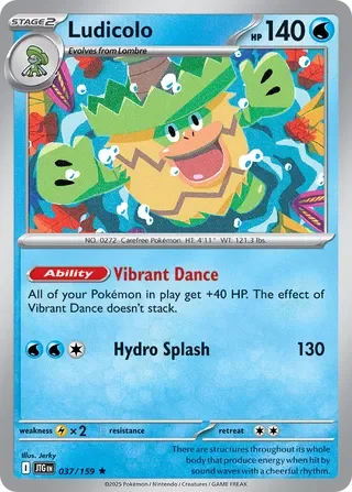 Pokémon TCG: Journey Together — Ludicolo 37/159