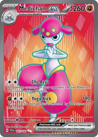 Pokémon TCG: Stellar Crown — Medicham ex 161/142