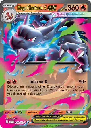Pokémon TCG: Phantasmal Flames — Mega Charizard X ex 13/094