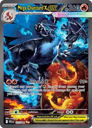 Pokémon TCG: Phantasmal Flames — Mega Charizard X ex 125/094