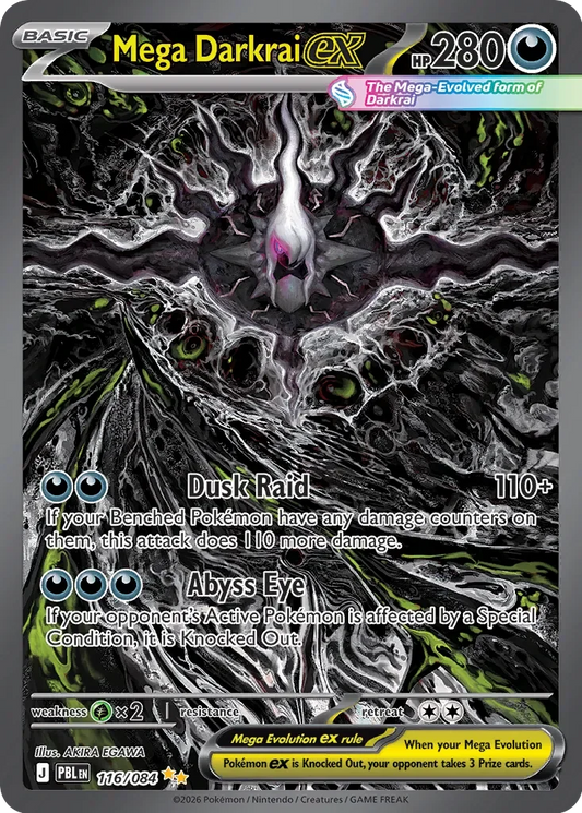 Pokémon TCG: Pitch Black — Mega Darkrai ex 116/084