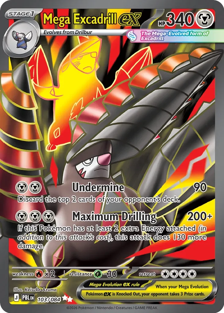 Pokémon TCG: Pitch Black — Mega Excadrill ex 103/084
