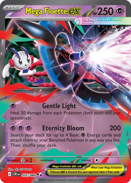 Pokémon TCG: Chaos Rising — Mega Floette ex 35/086