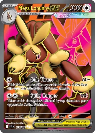 Pokémon TCG: Phantasmal Flames — Mega Lopunny ex 115/094