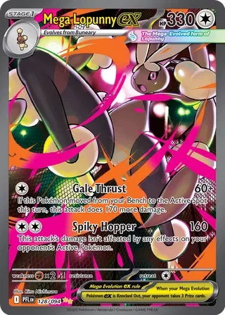 Pokémon TCG: Phantasmal Flames — Mega Lopunny ex 128/094
