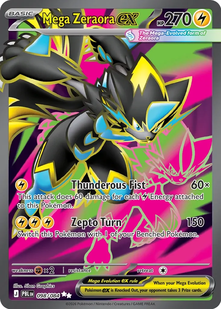 Pokémon TCG: Pitch Black — Mega Zeraora ex 98/084