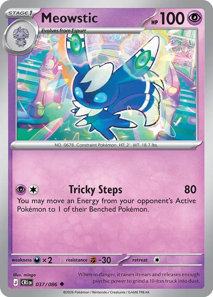 Pokémon TCG: Chaos Rising — Meowstic 37/086