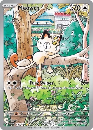 Pokémon TCG: Phantasmal Flames — Meowth 106/094