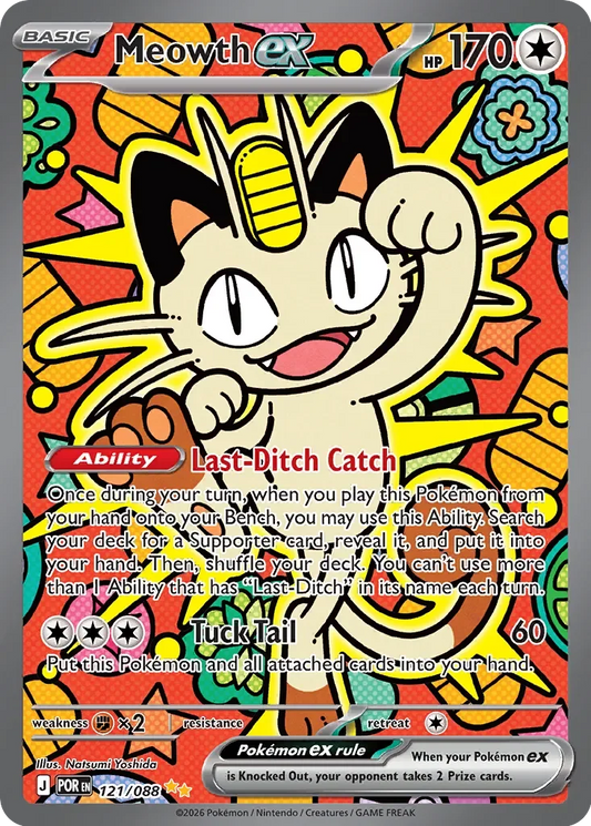 Pokémon TCG: Perfect Order — Meowth ex 121/088