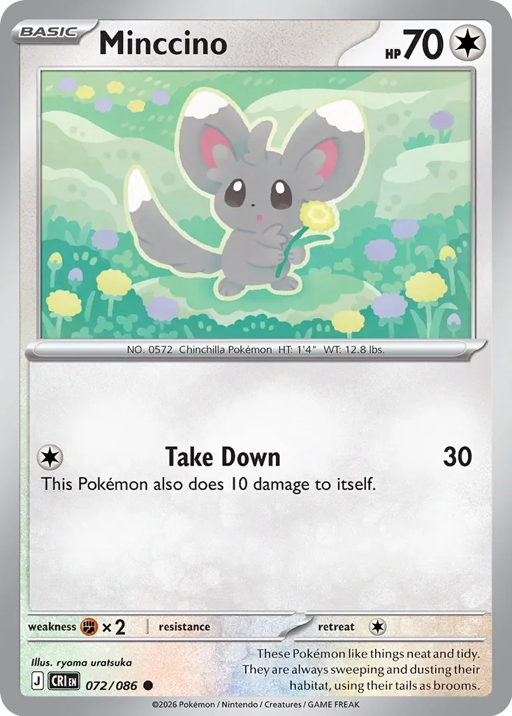 Pokémon TCG: Chaos Rising — Minccino 72/086