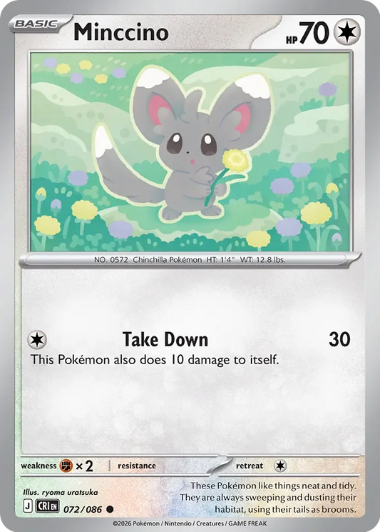 Pokémon TCG: Chaos Rising — Minccino 72/086