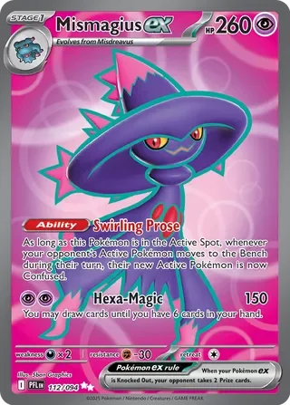 Pokémon TCG: Phantasmal Flames — Mismagius ex 112/094