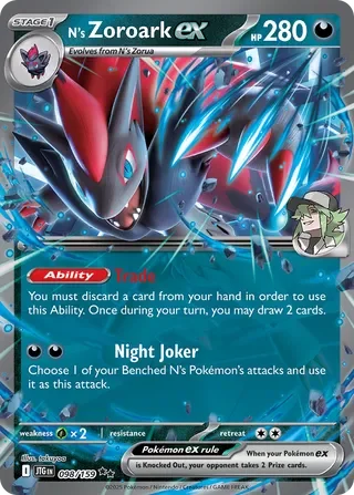 Pokémon TCG: Journey Together — N's Zoroark ex 98/159