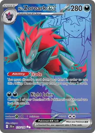 Pokémon TCG: Journey Together — N's Zoroark ex 175/159