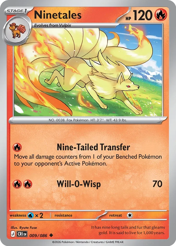 Pokémon TCG: Chaos Rising — Ninetales 9/086
