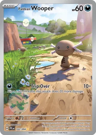 Pokémon TCG: Phantasmal Flames — Paldean Wooper 102/094