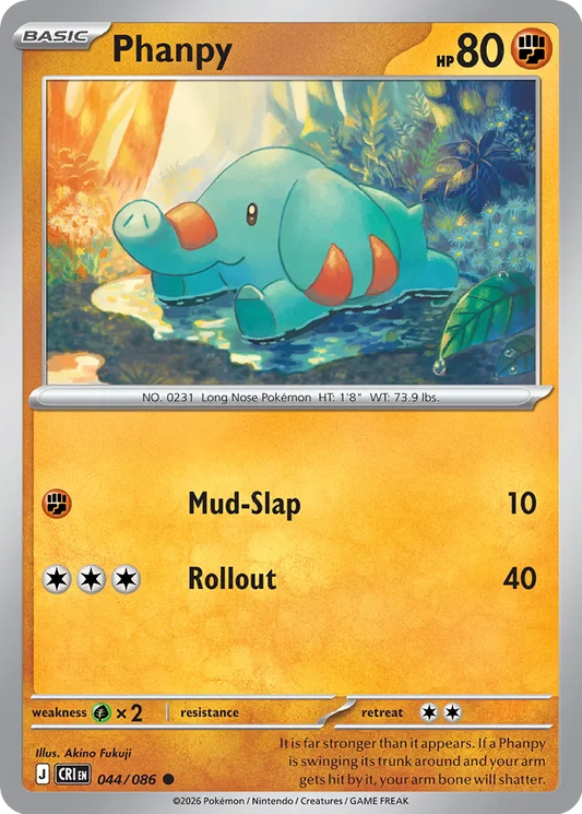 Pokémon TCG: Chaos Rising — Phanpy 44/086