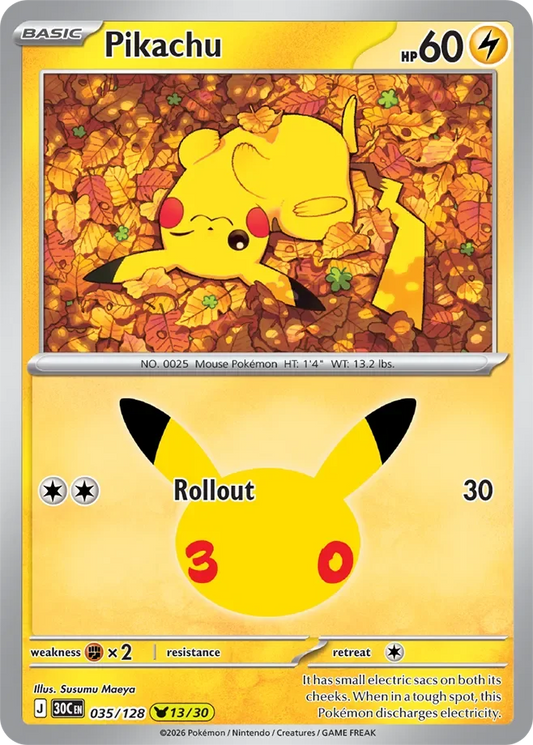 Pokémon TCG: 30th Celebration — Pikachu 35/128