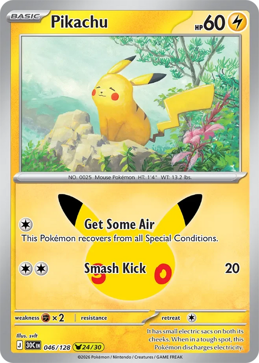 Pokémon TCG: 30th Celebration — Pikachu 46/128