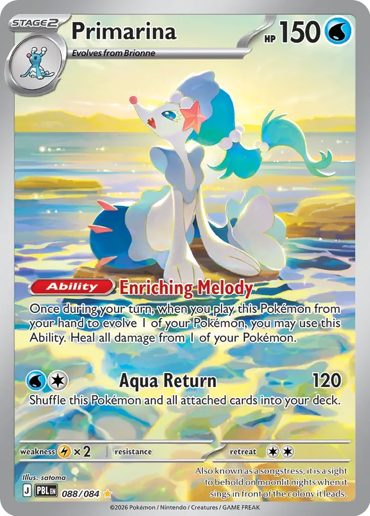 Pokémon TCG: Pitch Black — Primarina 88/084
