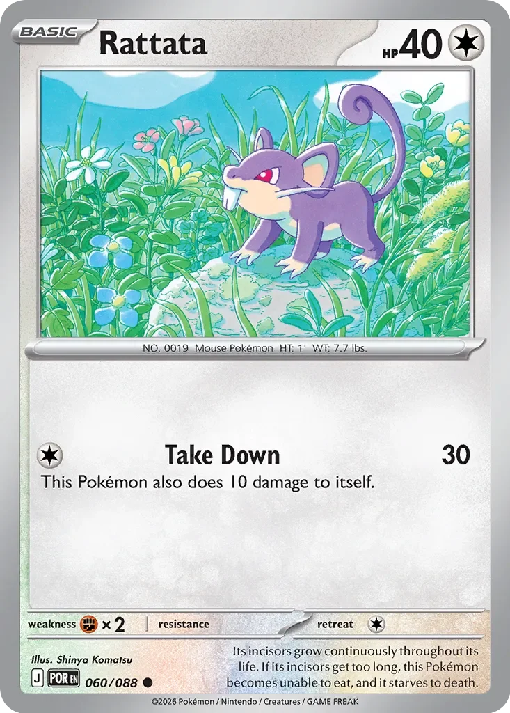 Pokémon TCG: Perfect Order — Rattata 60/088