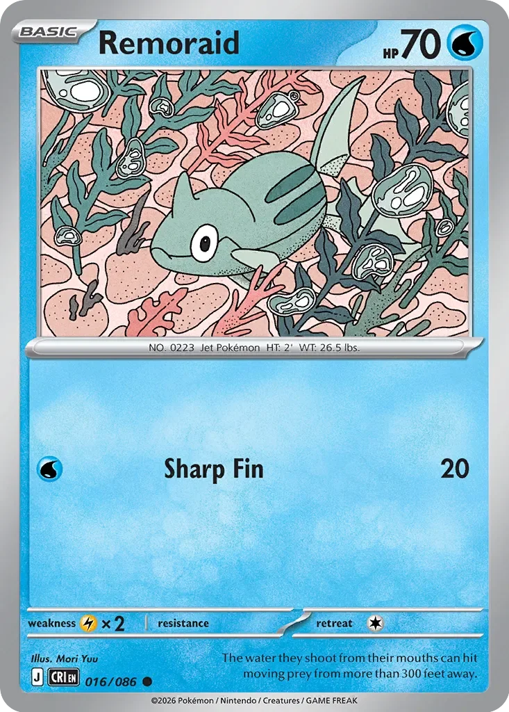 Pokémon TCG: Chaos Rising — Remoraid 16/086
