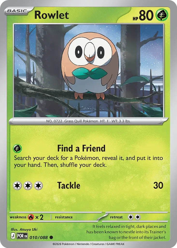 Pokémon TCG: Perfect Order — Rowlet 10/088