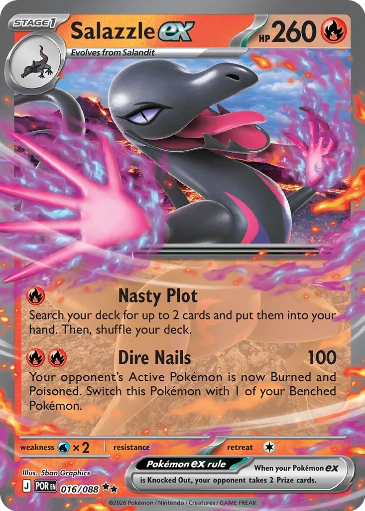 Pokémon TCG: Perfect Order — Salazzle ex 16/088