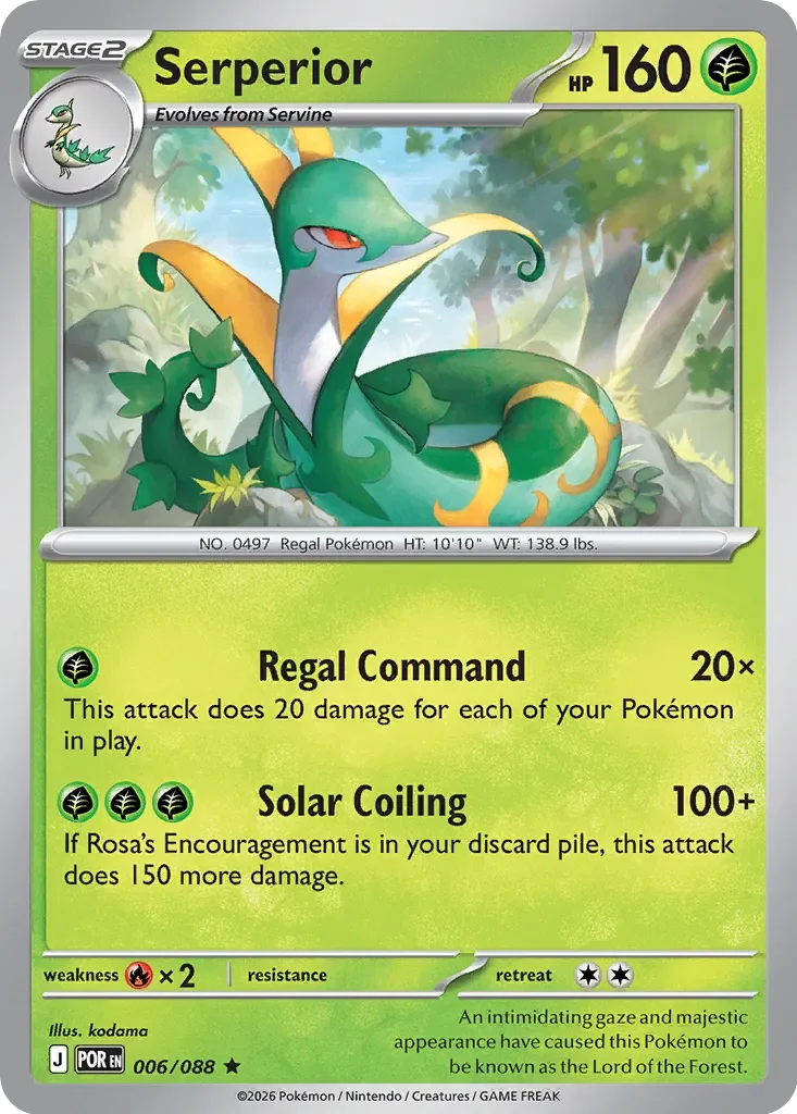 Pokémon TCG: Perfect Order — Serperior 6/088