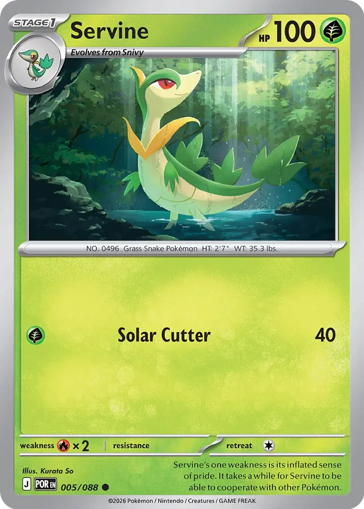 Pokémon TCG: Perfect Order — Servine 5/088