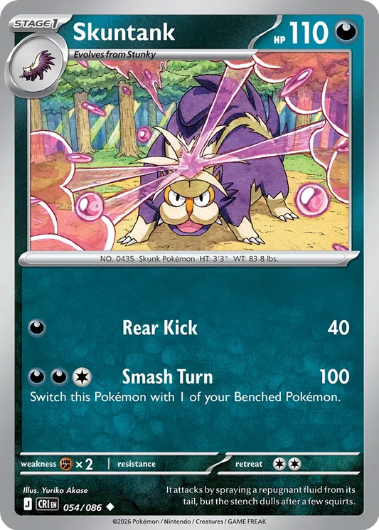 Pokémon TCG: Chaos Rising — Skuntank 54/086