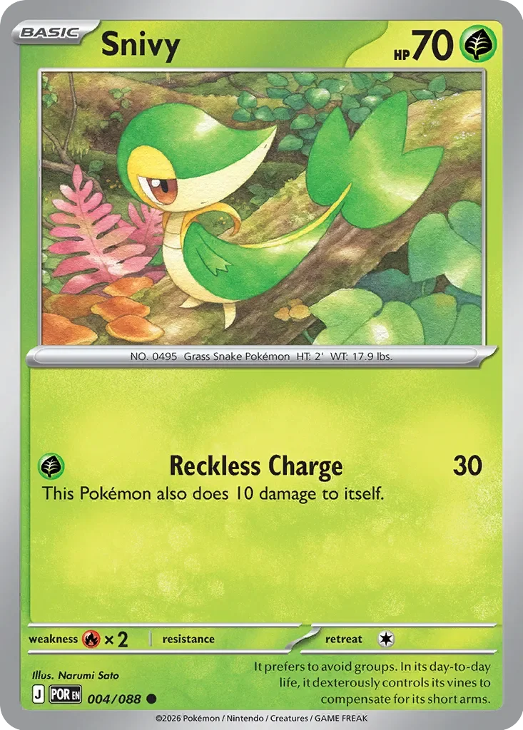 Pokémon TCG: Perfect Order — Snivy 4/088