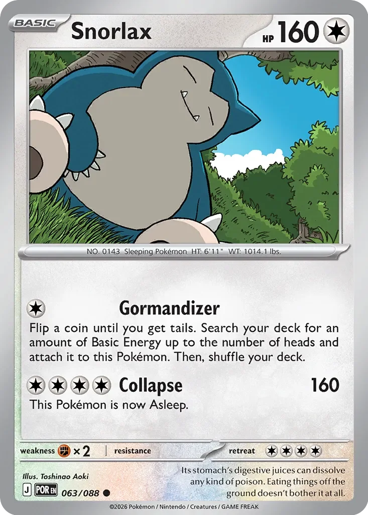 Pokémon TCG: Perfect Order — Snorlax 63/088