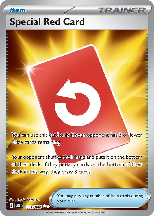 Pokémon TCG: Chaos Rising — Special Red Card 113/086