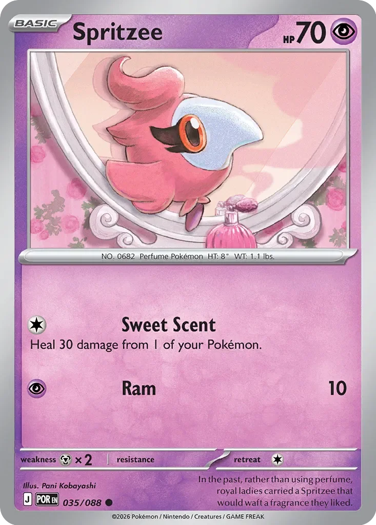 Pokémon TCG: Perfect Order — Spritzee 35/088