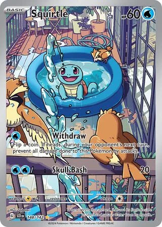 Pokémon TCG: Stellar Crown — Squirtle 148/142