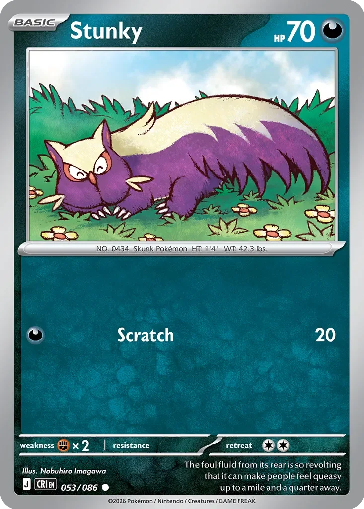 Pokémon TCG: Chaos Rising — Stunky 53/086