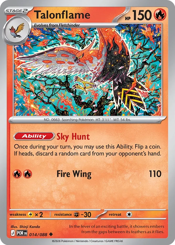 Pokémon TCG: Perfect Order — Talonflame 14/088