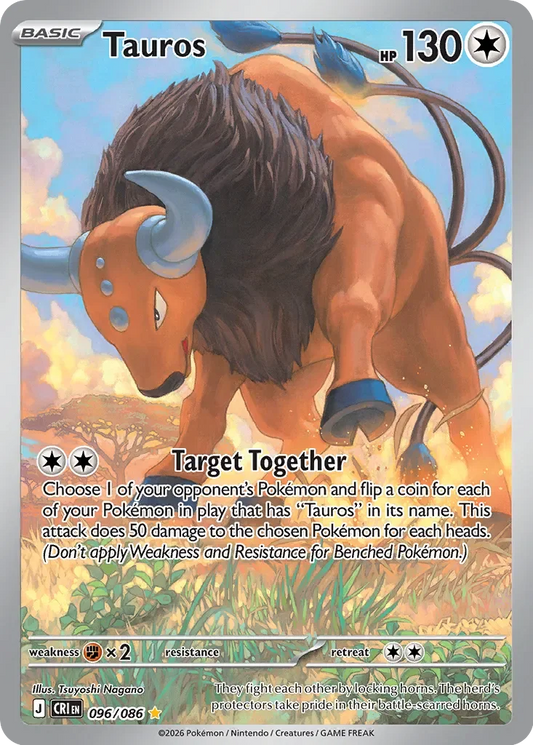 Pokémon TCG: Chaos Rising — Tauros 96/086