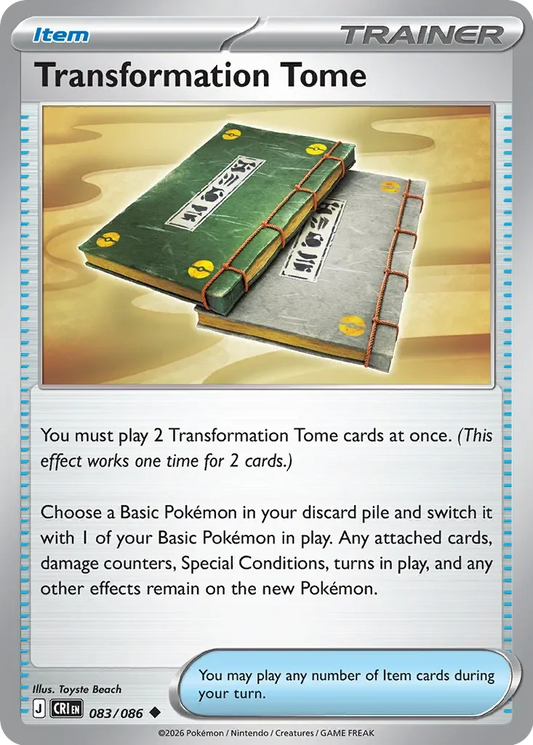 Pokémon TCG: Chaos Rising — Transformation Tome 83/086