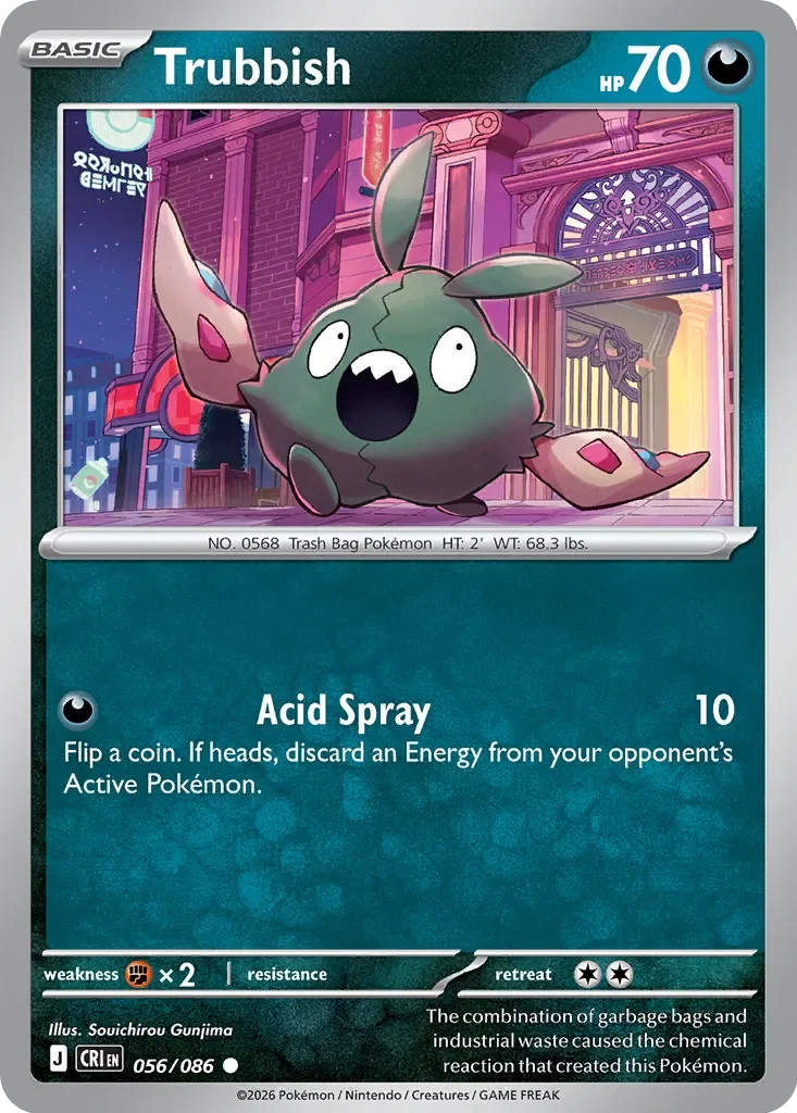 Pokémon TCG: Chaos Rising — Trubbish 56/086