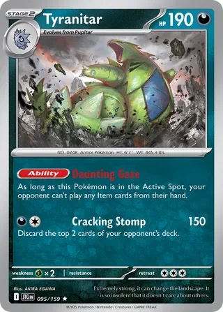 Pokémon TCG: Journey Together — Tyranitar 95/159