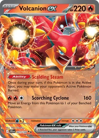 Pokémon TCG: Journey Together — Volcanion ex 31/159