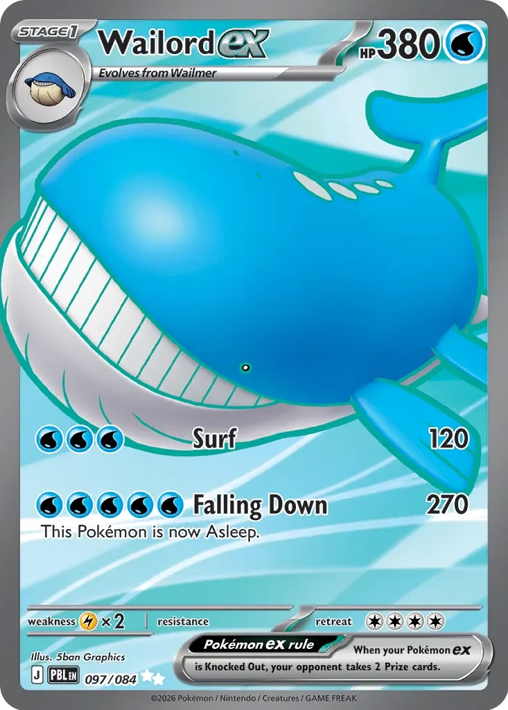 Pokémon TCG: Pitch Black — Wailord ex 97/084