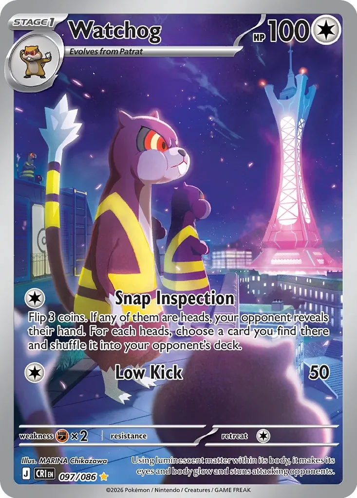 Pokémon TCG: Chaos Rising — Watchog 97/086
